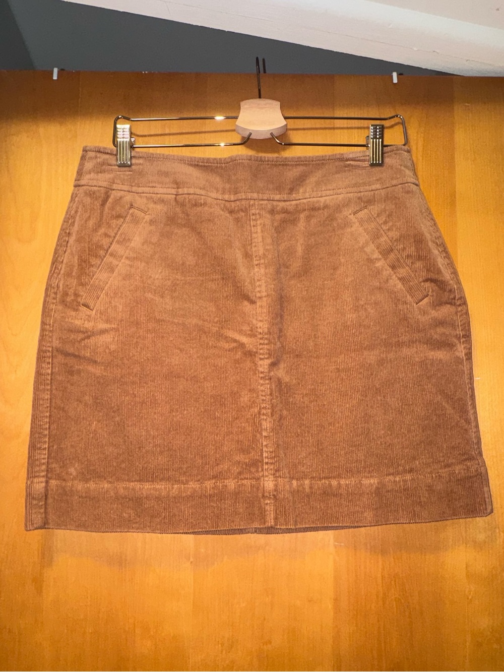 LOFT Brown Corduroy Mini Skirt